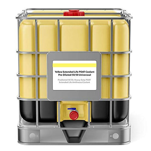 Sinopec Yellow Extended Life POAT Antifreeze/Coolant - 50/50 Universal - 275 Gallon Tote
