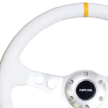 NRG REINFORCED STEERING WHEEL RST-006WT-Y + U.S. PERFORMANCE LAB STICKER