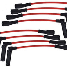 labwork 8.5mm Performance Spark Plug Wires Wire, WIRE9059C 9059C, Fit for Chevy GMC C K SSR Suburban Yukon 1500 2500, 4.8L 5.3L 6.0L, 1999-2006 2002-2004