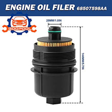 Ecodiesel Engine Oil Filter 68507598AA 68498720AA Compatible with Jeep 2021 Wrangler JL,2021 Gladiator,2020-2021 Ram 1500 DT