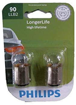 Philips 90 LongerLife Miniature Bulb, 2 Pack