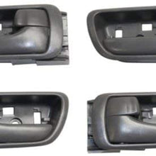 Interior Door Handle Compatible with Toyota Camry 2002-2006 Front and Rear Door Handle Right Side and Left Side Set of 4 Inside Gray Japan/Usa Built