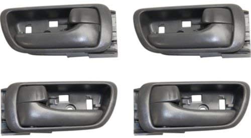 Interior Door Handle Compatible with Toyota Camry 2002-2006 Front and Rear Door Handle Right Side and Left Side Set of 4 Inside Gray Japan/Usa Built
