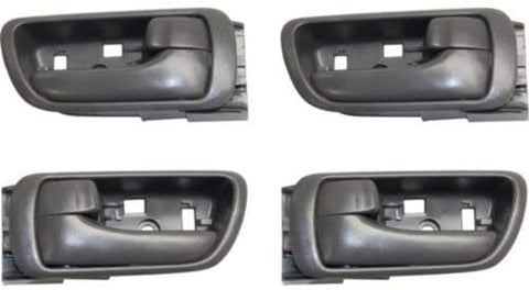 Interior Door Handle Compatible with Toyota Camry 2002-2006 Front and Rear Door Handle Right Side and Left Side Set of 4 Inside Gray Japan/Usa Built