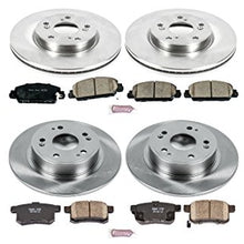 Power Stop KOE6778 Autospecialty Front and Rear Replacement Brake Kit-OE Brake Rotors & Ceramic Brake Pads