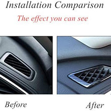 HKPKYK Car Dashboard Air Conditioner Vent Trim Frame ABS Carbon Fiber Style Decoration Accessories,for Honda Civic 2019 2018 2017 2016