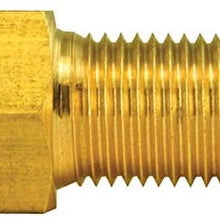 Brass Adapter, Female(3/8-24 Inverted), Male(M10x1.0 Inverted), 1/card