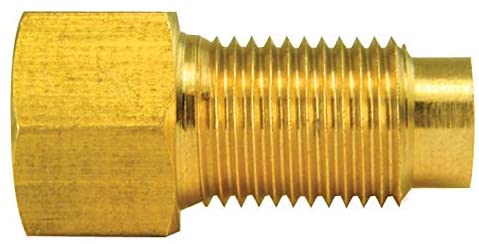 Brass Adapter, Female(3/8-24 Inverted), Male(M10x1.0 Inverted), 1/card