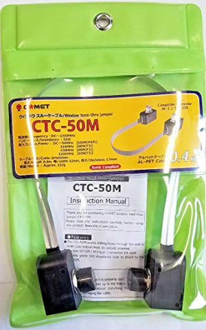 CTC-50M CTC50M CTC 50M CTC/50M Original Comet Window Feed-Thru Jumper W/UHF Female (SO-239) Connectors at Each End