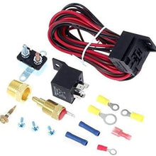 CoolingSky 3 Row All Aluminum Radiator +Fan Shroud Combo & Thermostat Relay Kit for 1991-2001 Jeep Cherokee XJ & Comanche 2.5 4.0