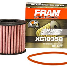 FRAM Filtro de aceite de repuesto ultra sintético para automóviles, diseñado para cambios de aceite sintético que duran hasta 20 K millas, XG10358 (paquete de 1)