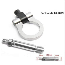 EPMAN Japan Model Car Auto Trailer Tow Hook Ring Eye Towing Front Rear Aluminum for Honda Fit 2009 TR-RTHLPH002 (black)