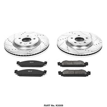 Power Stop K5509 Front Z23 Carbon Fiber Brake Pads with Drilled & Slotted Brake Rotors Kit