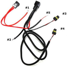 iJDMTOY 9005 9006 9145 H10 Relay Wiring Harness For Xenon Headlight Kit, Add-On Fog Light, LED DRL