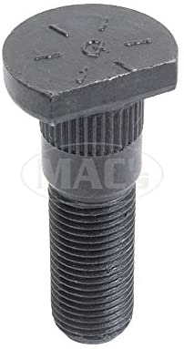 MACs Auto Parts 32-16678 Front Hub Bolt - Use Only With 21A-1125 (Brake Drum) - Straight Sided - .56 X 1.74 Overall Length With 1/2 X 20 Threads-