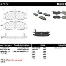 StopTech 309.07870 Sport Brake Pads with Shims and Hardware