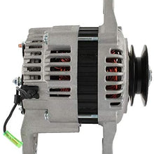 New Alternator Compatible with/Replacement for 2cyl Diesel YANMAR 2YM15 04-On 04-On LRA03783, 128271-77200, 10Clock 60Amp Internal Fan Type Solid Pulley Type Internal Regulator CW Rotation 12V