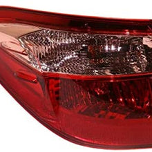 Koolzap For 17-19 Corolla Outer Taillight Taillamp Rear Tail Light Lamp w/Bulb Left Side