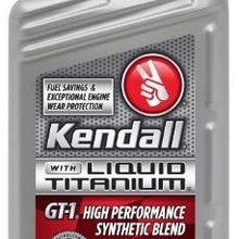 Kendall GT-1 Liquid Titanium 10W-30 Synthetic Blend Motor Oil, 1 Qt