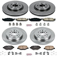 Power Stop KOE5584 Autospecialty Front and Rear Replacement Brake Kit-OE Brake Rotors & Ceramic Brake Pads