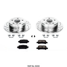 Power Stop K2322 Rear Z23 Carbon Fiber Brake Pads with Drilled & Slotted Brake Rotors Kit