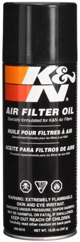 K&N Air Filter Oil: 12.25 Oz Aerosol; Restore Engine Air Filter Performance and Efficiency, 99-0516