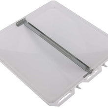 OCPTY Replacement White Universal RV Roof Vent Cover 14 x 14 Trailer Camper VL300-W Vent Lid Fresh Air Rain Ventilation
