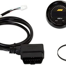 AEM X-SERIES 52mm OBD II Digital Gauge View Engine Diagnostic Codes CEL Black & White Faceplates