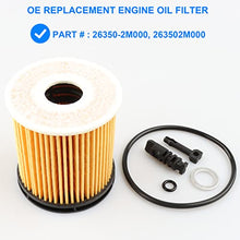 Oil Filter, Replace 26350-2M000, 263502M000 Compatible with Hyundai Kia 1.6L - 2020-2022 Accent Sonata Venue, 2021-2022 Elantra Kona Santa Fe, 2022 Tucson, 2021-2022 K5 Sorento, 2020-2022 Rio