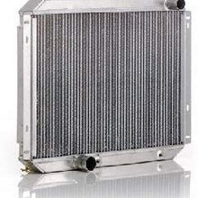 Be Cool 35010 Qualifier Natural Finish Radiator with Dual 1" Core