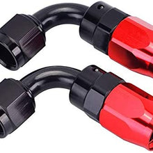 evil energy AN12 Swivel Hose End 0+45+90+180 Degree Fuel Hose Adpater Fitting With 5Meter Double Braided Oil Fuel Hose Line