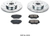Power Stop K2419 Front Brake Kit with Drilled/Slotted Brake Rotors and Z23 Evolution Ceramic Brake Pads