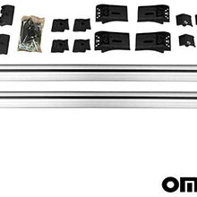 Roof Rack Cross Bars Luggage Carrier Set Silver Fits Kia Telluride 2020-2021 | Aluminum Cargo Carrier Rooftop Luggage Bars