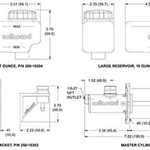 Wilwood 260-10372 Short 3/4" Bore Master Cylinder Kit