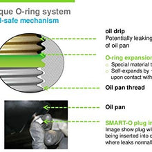 SMART-O F1 Oil Drain Plug M12x1.75mm - Engine oil Pan Protection Plug with high-performance sealing technology, patented anti-leak and anti-vibration mechanism
