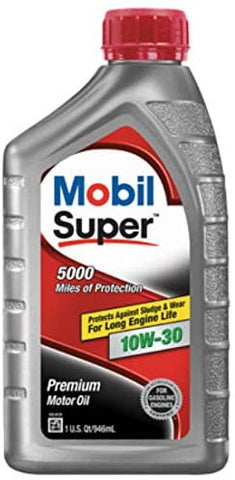 MobilSuper MOS313P6 10W3044; Premium Conventional Motor Oil44; Pack of 6