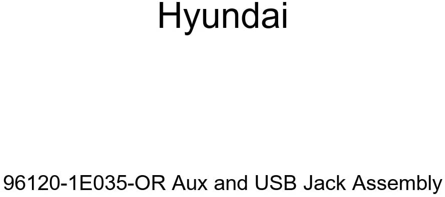 Genuine Hyundai 96120-1E035-OR Aux and USB Jack Assembly