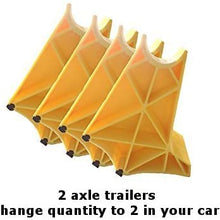 TrailerLegs one axle set, SEMA award winning, trailer stabilizer and storage jacks, boat trailer, travel trailer, fifth wheel trailer, horse trailer and toy hauler