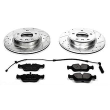 Power Stop K869 Front Z23 Carbon Fiber Brake Pads with Drilled & Slotted Brake Rotors Kit