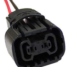 iJDMTOY (2) 5202 2504 PS24W Bulbs Female Connector Wiring Pigtail Harnesses For Fog Lights/Daytime Running Lamps