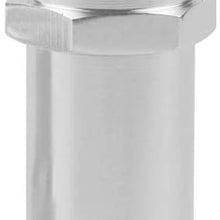 Tickas Heater Hose Fitting Water Pump,90 Degree Chrome Intake Manifold Fitting 5/8" Hose To 1/2"