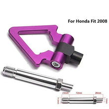 EPMAN Japan Model Car Auto Trailer Tow Hook Ring Eye Towing Front Rear Aluminum for Honda FIT 08 TK-RTHLPH004 (Red1)
