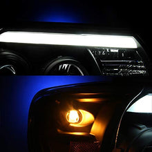 For 12-15 Toyota Tacoma TRD Pickup Truck Black Bazel Dual Led DRL Projector Headlight Lamps