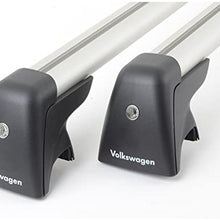 Volkswagen 5G9071151A Roof Rack Bars Set with T-Slot for Golf 7 in Silver