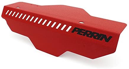 PERRIN Pulley Cover Compatible with Subaru WRX 2002-14 or STI 2004-2019 (RED) (Red)