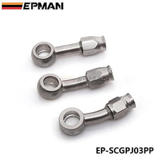 EPMAN Hydraulic Brake Hose Fitting Brake Line Fitting for ID 3.2MM OD 7.5mm hose For Car Motorcycle (Silver, Pack Of 1)