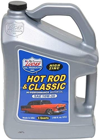 Lucas Oil 10679 10W-30 Petroleum Oil - 5 Quart Jug (Quantity 5)