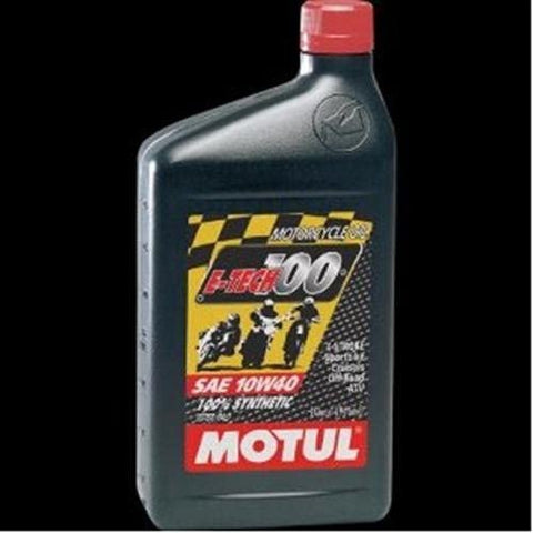 Motul Lubricants 2850QTA E-Tech 100 10W40 Motor Oil 1 Quart (ea) for Off-Roads (2850QTA)