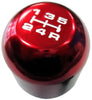 12x1.25mm Threaded 5 Speed TYPE R Type S Shift knob in RED Billet Aluminum (No Adapters – Threaded) m12x1.25 JDM Short Throw Manual Transmission Gear Shifter Selector for Suzuki Samurai Equator Geo Tracker