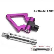 EPMAN Japan Model Car Auto Trailer Tow Hook Ring Eye Towing Front Rear Aluminum for Honda Fit 2009 TR-RTHLPH002 (black)